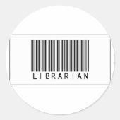 Barcode Librarian Ronde Sticker (Voorkant)