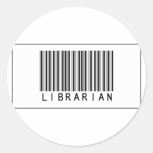 Barcode Librarian Ronde Sticker