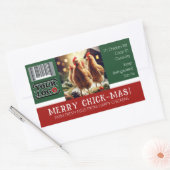Barcode Logo Christmas Fun Quote Eikarton Kuikens Rechthoekige Sticker (Envelop)