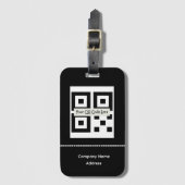Barcode, Logo, Naam Bagage Labels (Voorkant (verticaal))