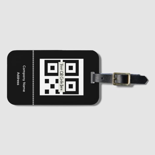 Barcode, Logo, Naam Bagage Labels (Voorkant (horizontaal))