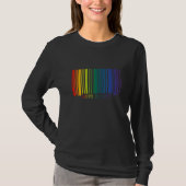 Barcode Love Is Love LGBT Pride T-shirt (Voorkant)