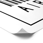 Barcode luchtverkeersleider poster (Hoek)