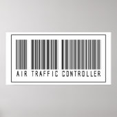 Barcode luchtverkeersleider poster (Voorkant)