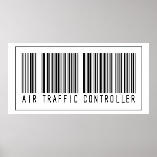 Barcode luchtverkeersleider poster (Voorkant)