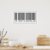 Barcode luchtverkeersleider poster (Keuken)
