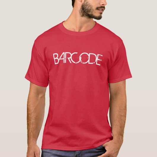 Barcode Mannen T-shirt (Voorkant)