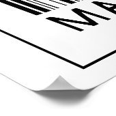 Barcode Martial Artist Poster (Hoek)