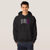Barcode Merry Christmas Asexual Pride Flag LGBTQ Q Hoodie (Voorkant volledig)