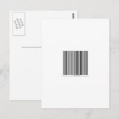 Barcode Message Say's Smile and Say Hi Briefkaart (Voorkant / Achterkant)