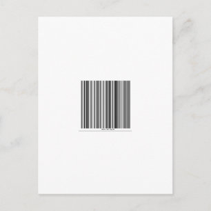 Barcode Message Say's Smile and Say Hi Briefkaart