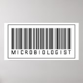 Barcode Microbioloog Poster (Voorkant)