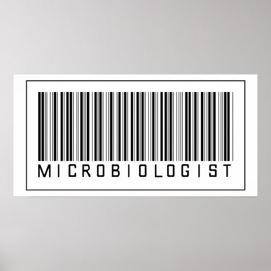 Barcode Microbioloog Poster (Voorkant)