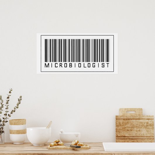 Barcode Microbioloog Poster (Keuken)