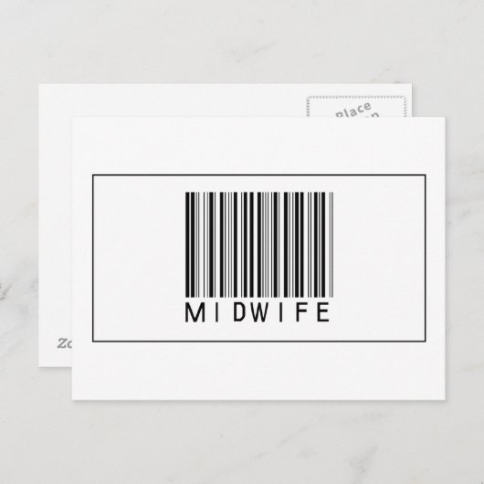 Barcode Midwel Briefkaart (Voorkant / Achterkant)