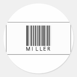 Barcode Miller Ronde Sticker