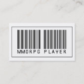 Barcode MMORPG Player Visitekaartje (Achterkant)