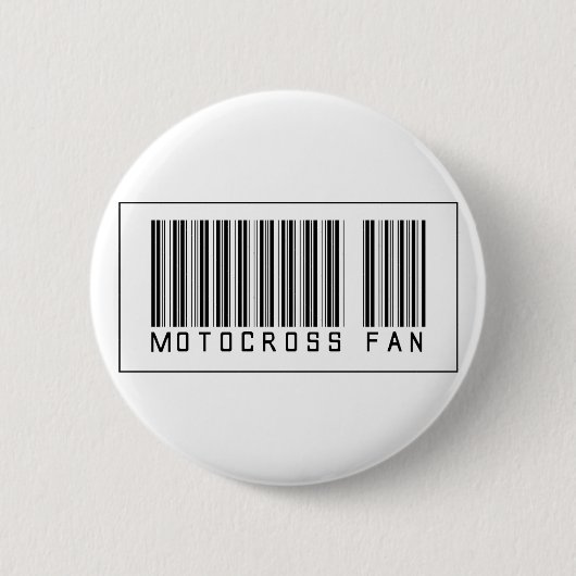 Barcode Motocross Fan Ronde Button 5,7 Cm (Voorkant)