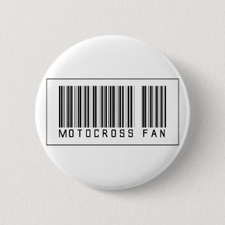 Barcode Motocross Fan Ronde Button 5,7 Cm