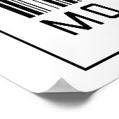 Barcode Motorcycle Rider Poster (Hoek)