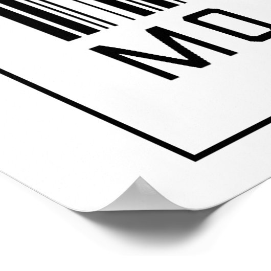 Barcode Motorcycle Rider Poster (Hoek)