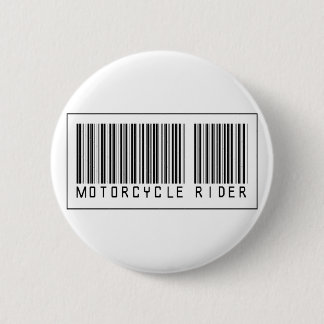 Barcode Motorcycle Rider Ronde Button 5,7 Cm
