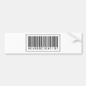 Barcode Neurowetenschapper Bumpersticker (Voorkant)