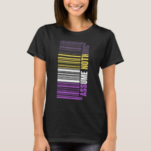 Barcode Non-gender LGBTQ Queer Genderfluid Non Bin T-shirt