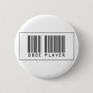 Barcode Oboe Player Ronde Button 5,7 Cm