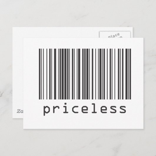 Barcode - Onbetaalbaar Briefkaart (Voorkant / Achterkant)