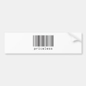 Barcode - Onbetaalbaar Bumpersticker (Voorkant)