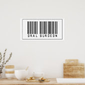 Barcode Orale chirurg Poster (Keuken)