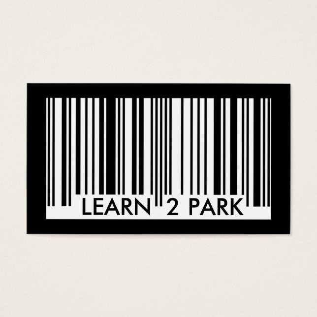 barcode parkeren visitekaartjes (Voorkant)