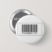 Barcode Pharmacist Ronde Button 5,7 Cm (Voorkant /achterkant)