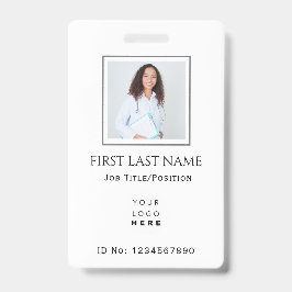 Barcode Photo Therapist Nurse Doctor Health IDCard Badge