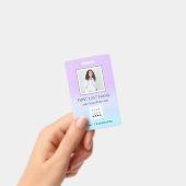 Barcode Photo Therapist Nurse DoctorHealth Paars Badge (Handheld)