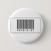 Barcode Physicist Ronde Button 5,7 Cm (Voorkant)