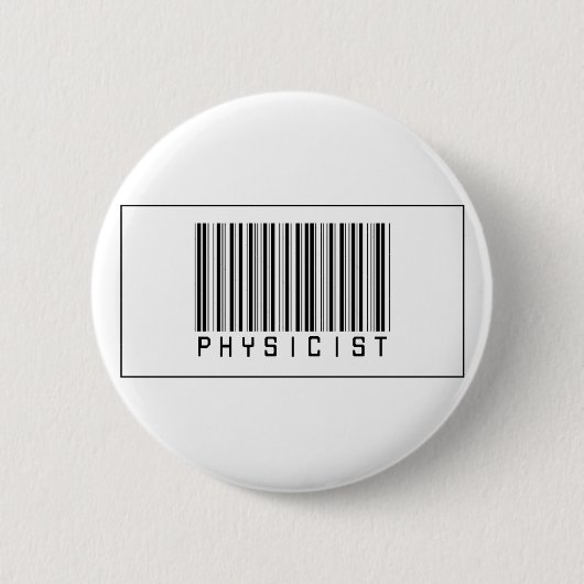 Barcode Physicist Ronde Button 5,7 Cm (Voorkant)