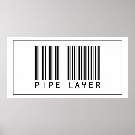 Barcode Pipe Layer Poster (Voorkant)