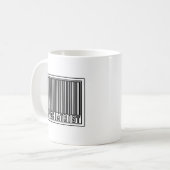 Barcode psychiater koffiemok (Voorkant links)