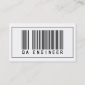 Barcode QA Engineer Visitekaartje (Achterkant)