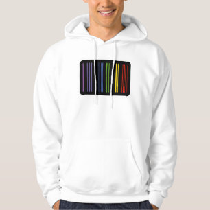 Barcode Regenboog – Modern Patroon Hoodie