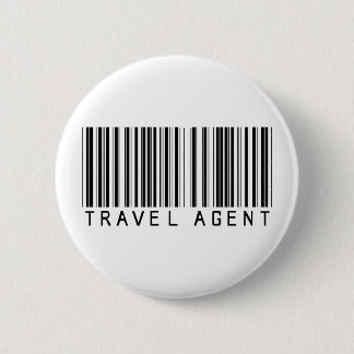 Barcode reisagent ronde button 5,7 cm