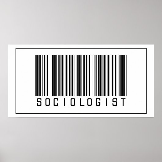Barcode Socioloog Poster (Voorkant)
