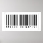 Barcode Speech Therapist Poster (Voorkant)