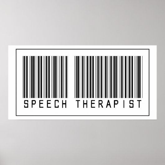 Barcode Speech Therapist Poster (Voorkant)