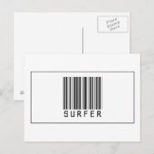 Barcode Surfer Briefkaart (Voorkant / Achterkant)