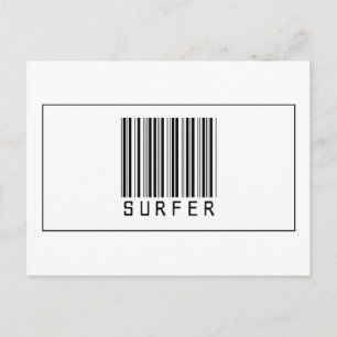 Barcode Surfer Briefkaart