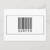 Barcode Surfer Briefkaart (Voorkant)