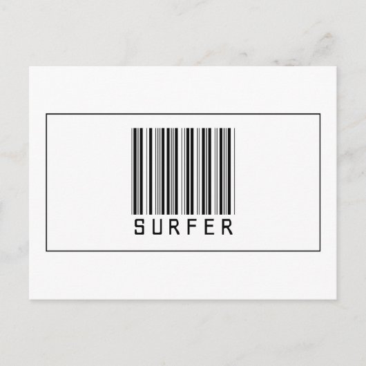 Barcode Surfer Briefkaart (Voorkant)